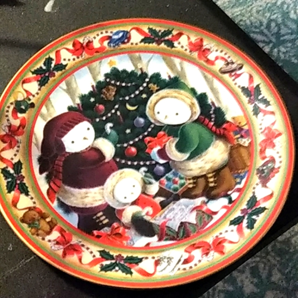 Princess House Frosty Xmas Plate